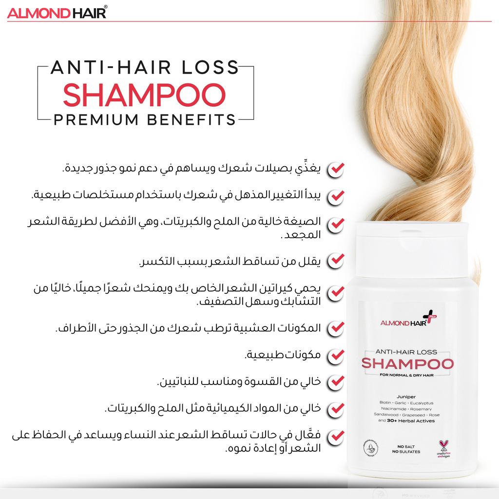 Renewing Anti Hair Fall Shampoo with Rosemary & Niacinamide for Women