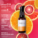 سيروم فيتامين ج النقي 15% مع فيتامين هـ وحمض الفيروليك لتفتيح وإشراق البشرة